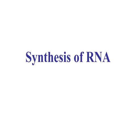 Biochem   synthesis of rna(june.23.2010)