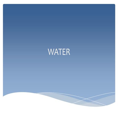 Water- Biochemistry