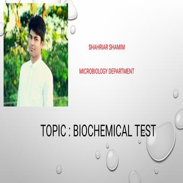 Biochemical test