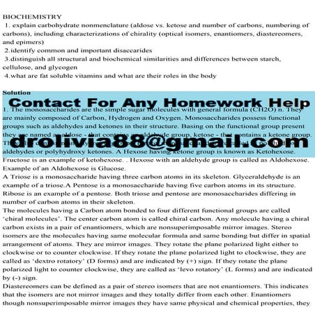 BIOCHEMISTRY 1. explain carbohydrate nonmenclature (aldose vs. ket.pdf