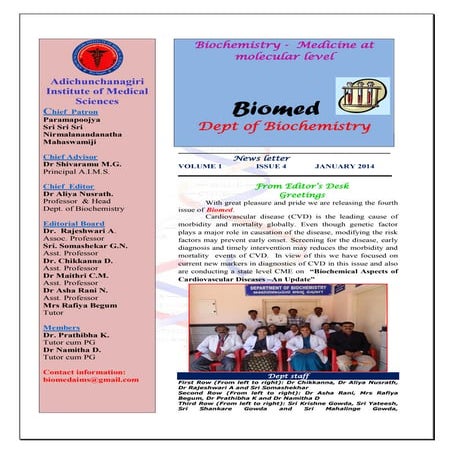 Biochemistry dept. news letter _jan_2014
