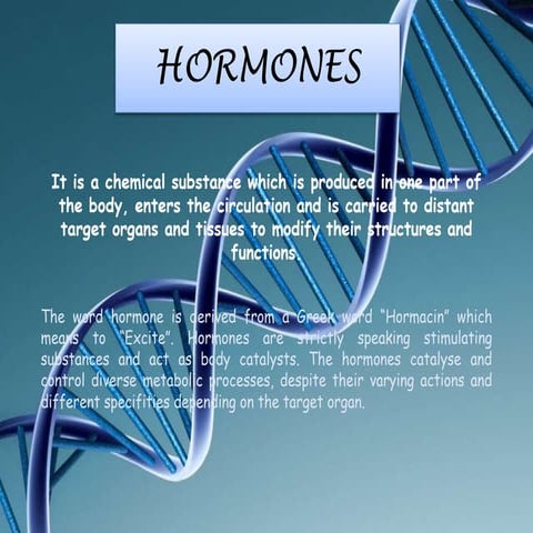 Biochemistry of hormones