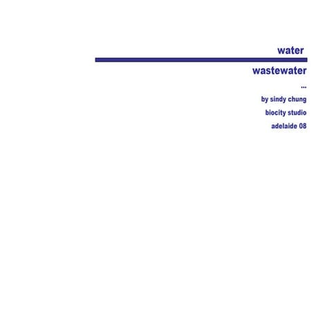 Water / Wastewater - groundwater levels, dry land salinity and drought in Adelaide | Biocity Studio