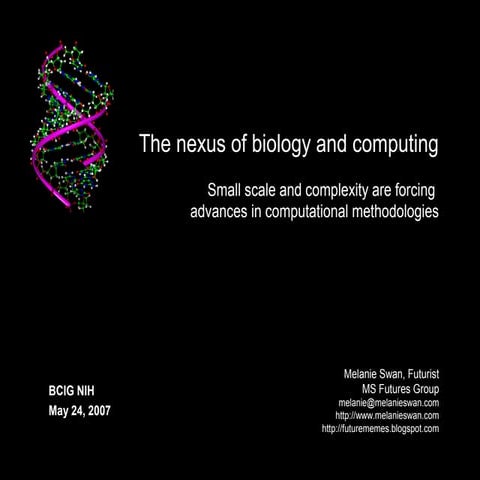 Nexus of Biology and Computing