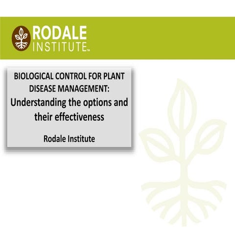 Biological Control for Pest Disease Management