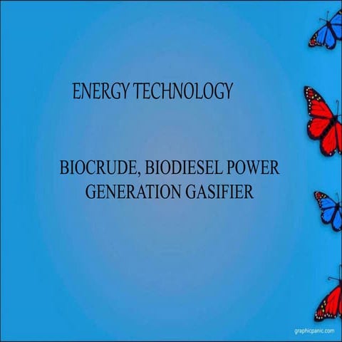 Biocrude and gasification