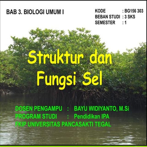 BioDas1-03.STRUKTUR & FUNGSI SEL-Bayu UPS 20.ppt