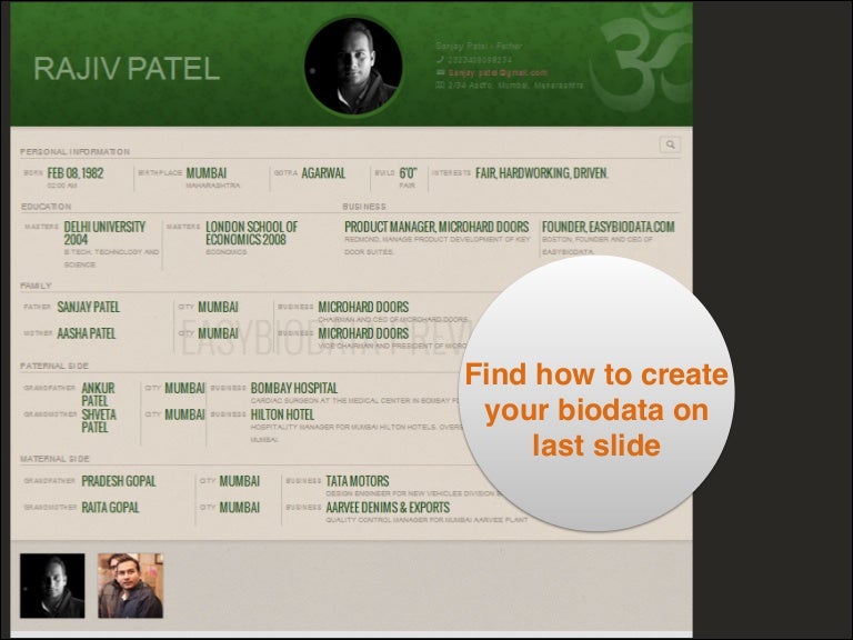 sample indian marriage biodata format made with easybiodatacom best biodata format for marriage in india
