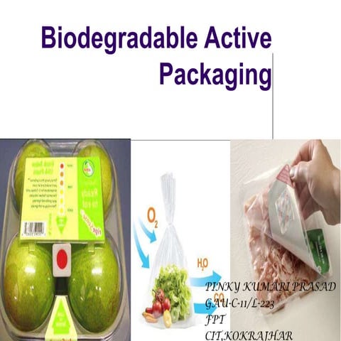 Biodegradable active packaging