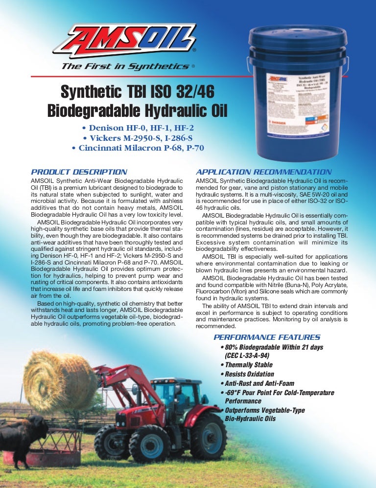 Biodegradable Hydraulic Oil