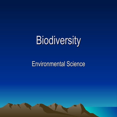 Biodiversity