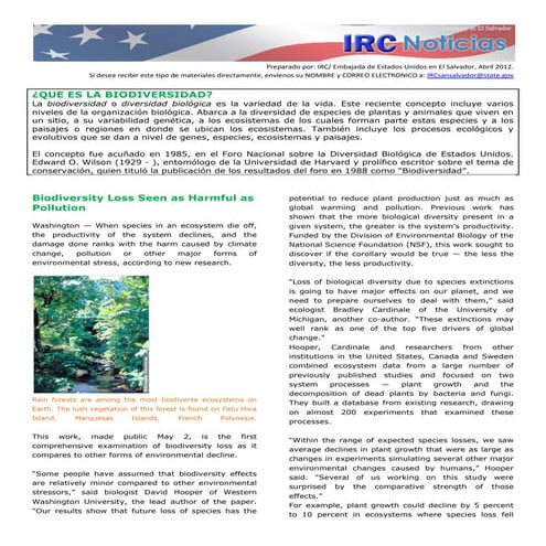 Challenges of preseving Global biodiversity | PDF