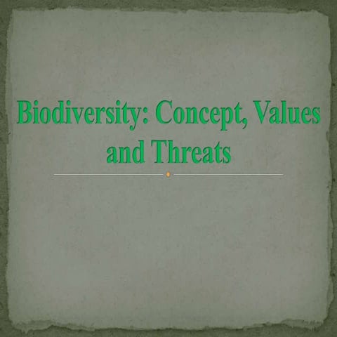 Biodiversity