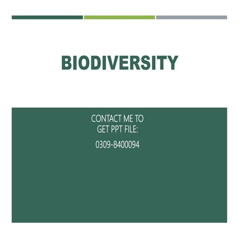 Biodiversity