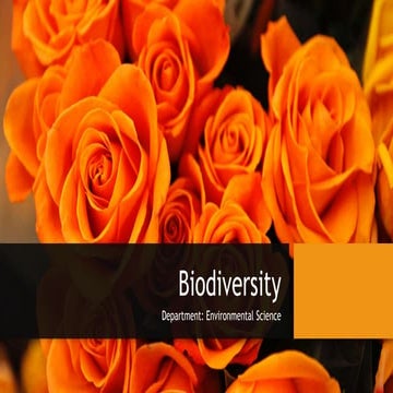 Biodiversity and its conservation techniques