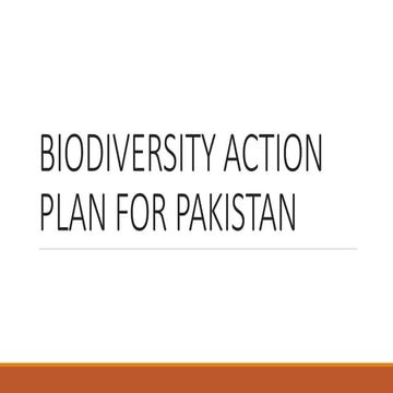 Biodiversity action plan for Pakistan.pptx