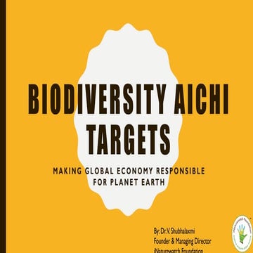 Biodiversity Aichi Targets