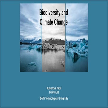 Biodiversity and climate change