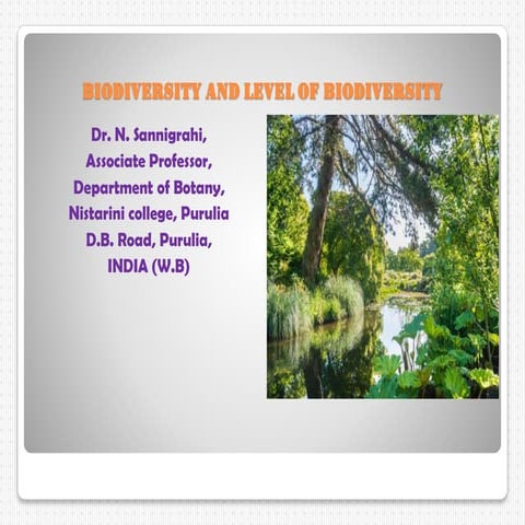 BIODIVERSITY AND IT's DIFFERENT TYPES ALONG WITH IMPORTANCE