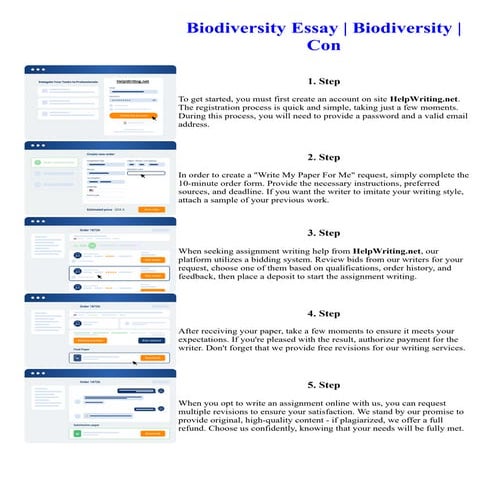 Biodiversity Essay Biodiversity Con