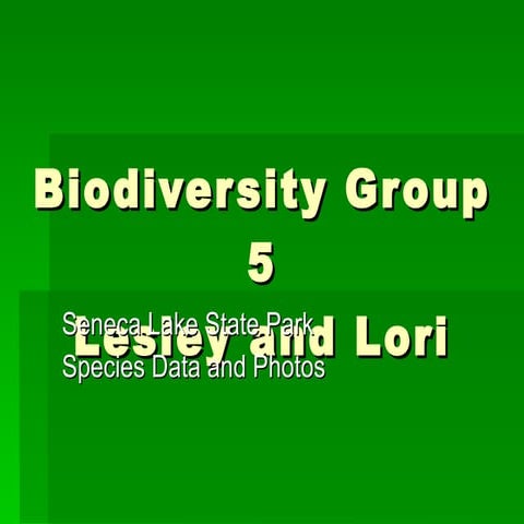 Biodiversity group 5