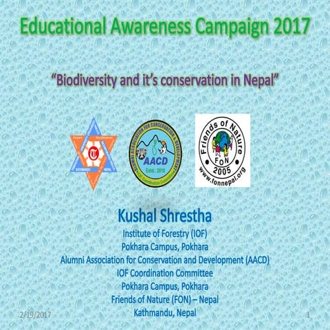 Biodiversity And Its Conservation In Nepal Pdf