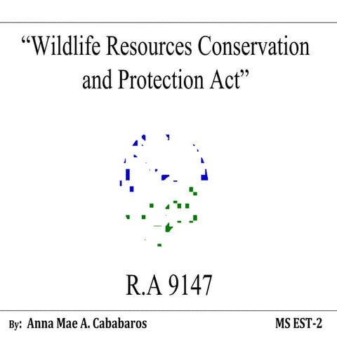 Biodiversity laws r.a 9147 