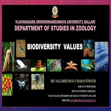 Biodiversity values