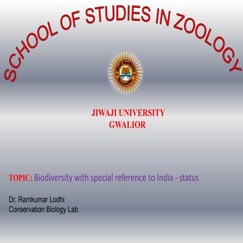 Biodiversity with special reference to india status | PPT
