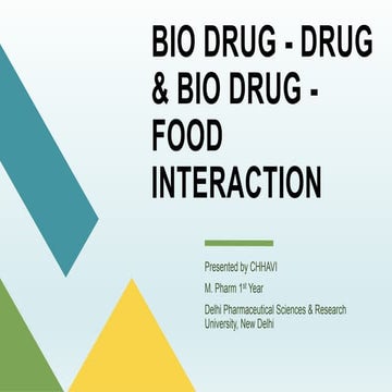 BIO DRUG-DRUG & BIO DRUG–FOOD INTERACTION.pptx