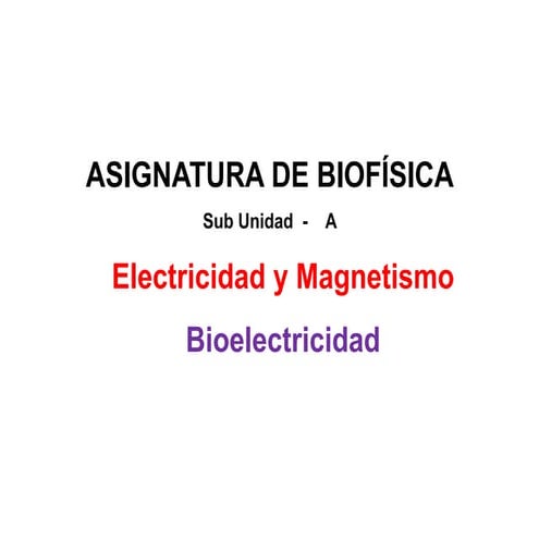 Bioelectricidad