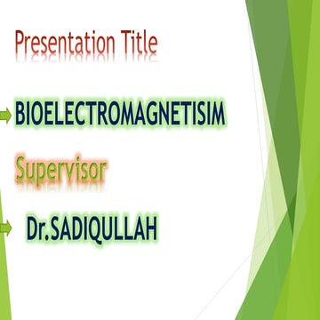 Bioelectromagnetisim presention