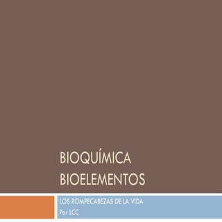 Bioelementos