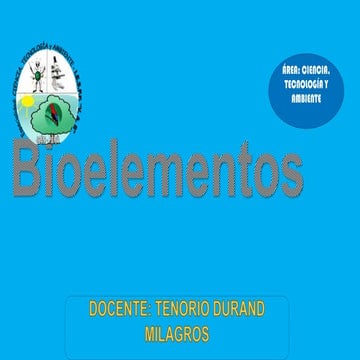 Bioelementos | PPTX