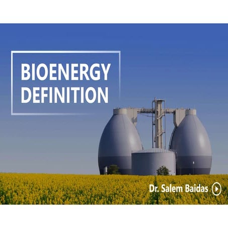 Bioenergy Definition    