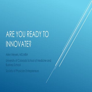 Are you ready to innovate: Means, mindset, motivation? | PPTX