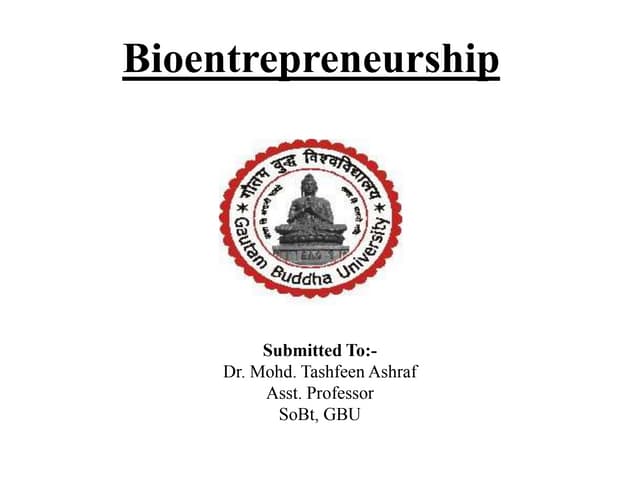 Bioentrepreneurship