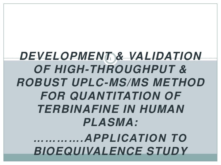 Bioequivalence Bioequivalence