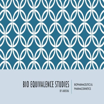 BIOEQUIVALENCE STUDIES.pptx