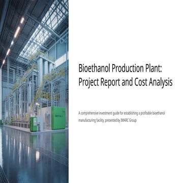 Bioethanol Production Plant Cost Report 2025: Feasibility Study