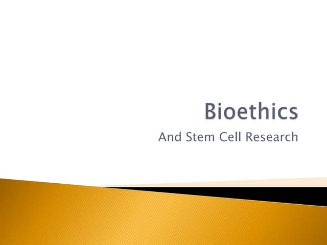Bioethics and Biosafety | PPTX