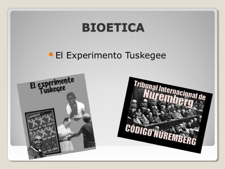 El experimento de tuskegee.