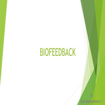BIOFEEDBACK. Notes for physiotherapy students