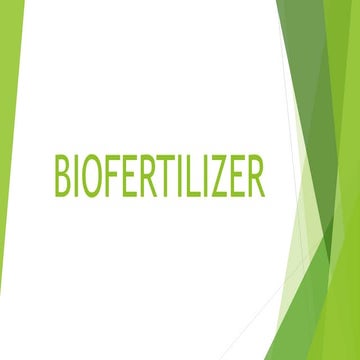 Biofertilizer ppt