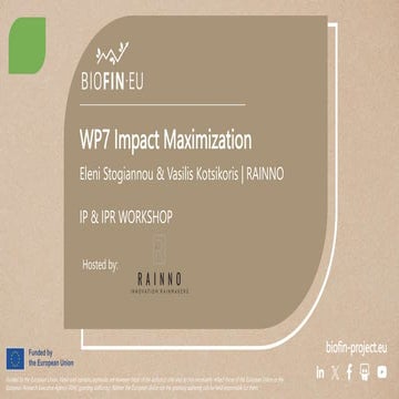 BIOFIN-EU project | IP & IPR Workshop.pptx