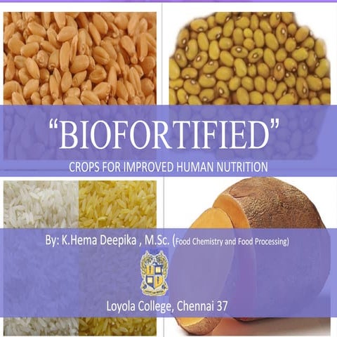 Biofortification analysis