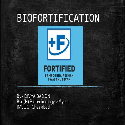 Biofortification
