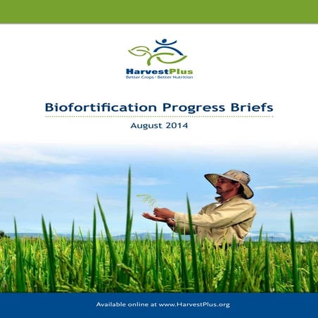 BIO-FORTIFICATION PROGRAM BRIEFS