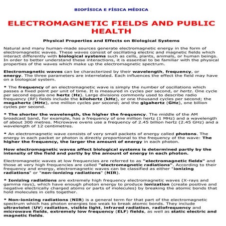 Biofísica e física médic12