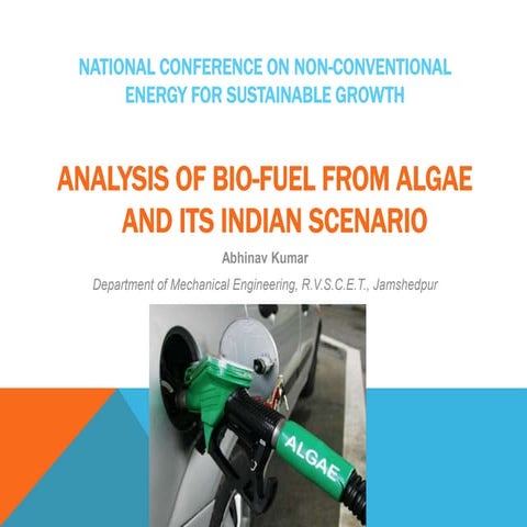 Biofuel in Indian scenario